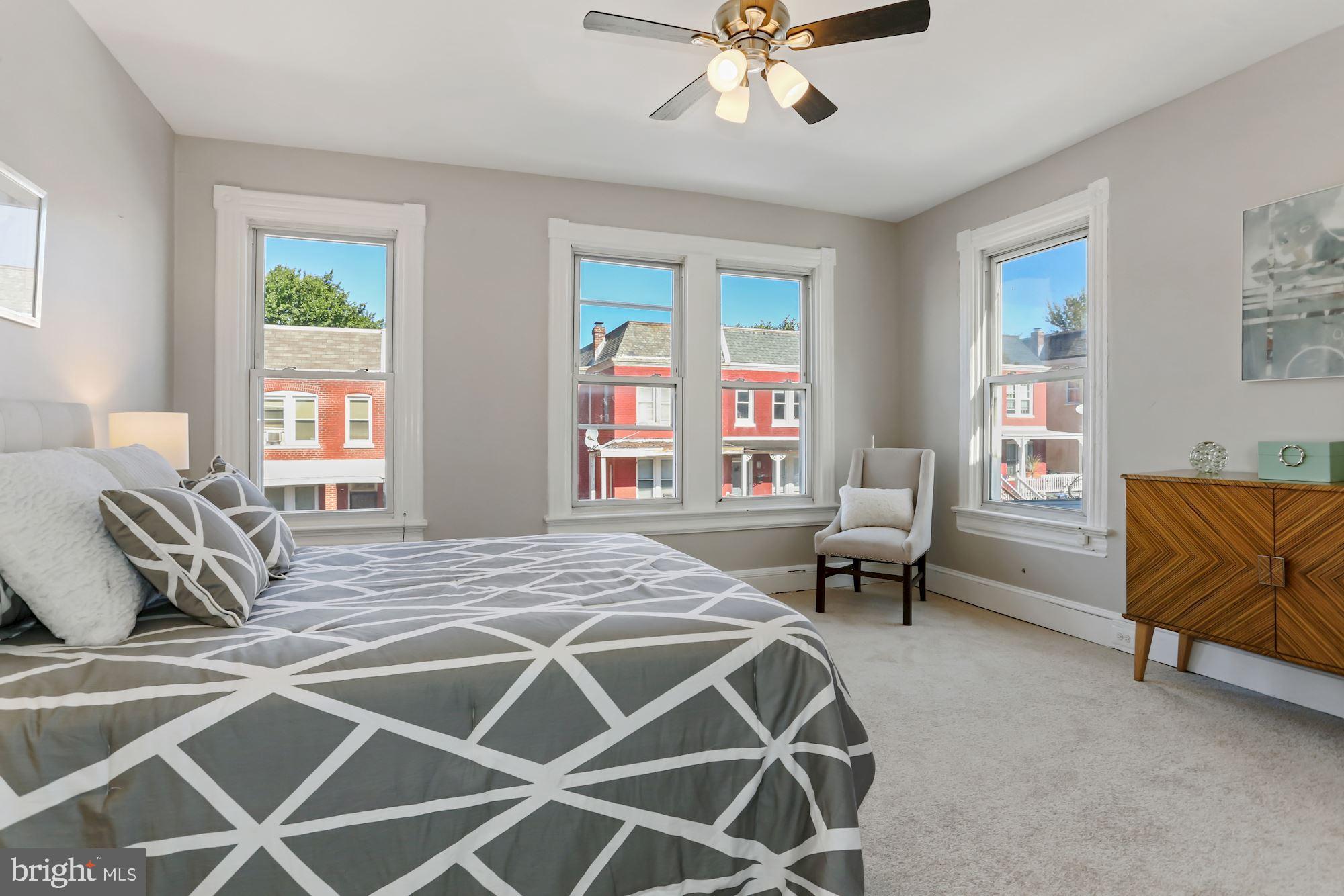 736 Gresham Place Northwest Washington, DC 20001 - Photo 14 of 23 Bedroom #1 with Large Windows