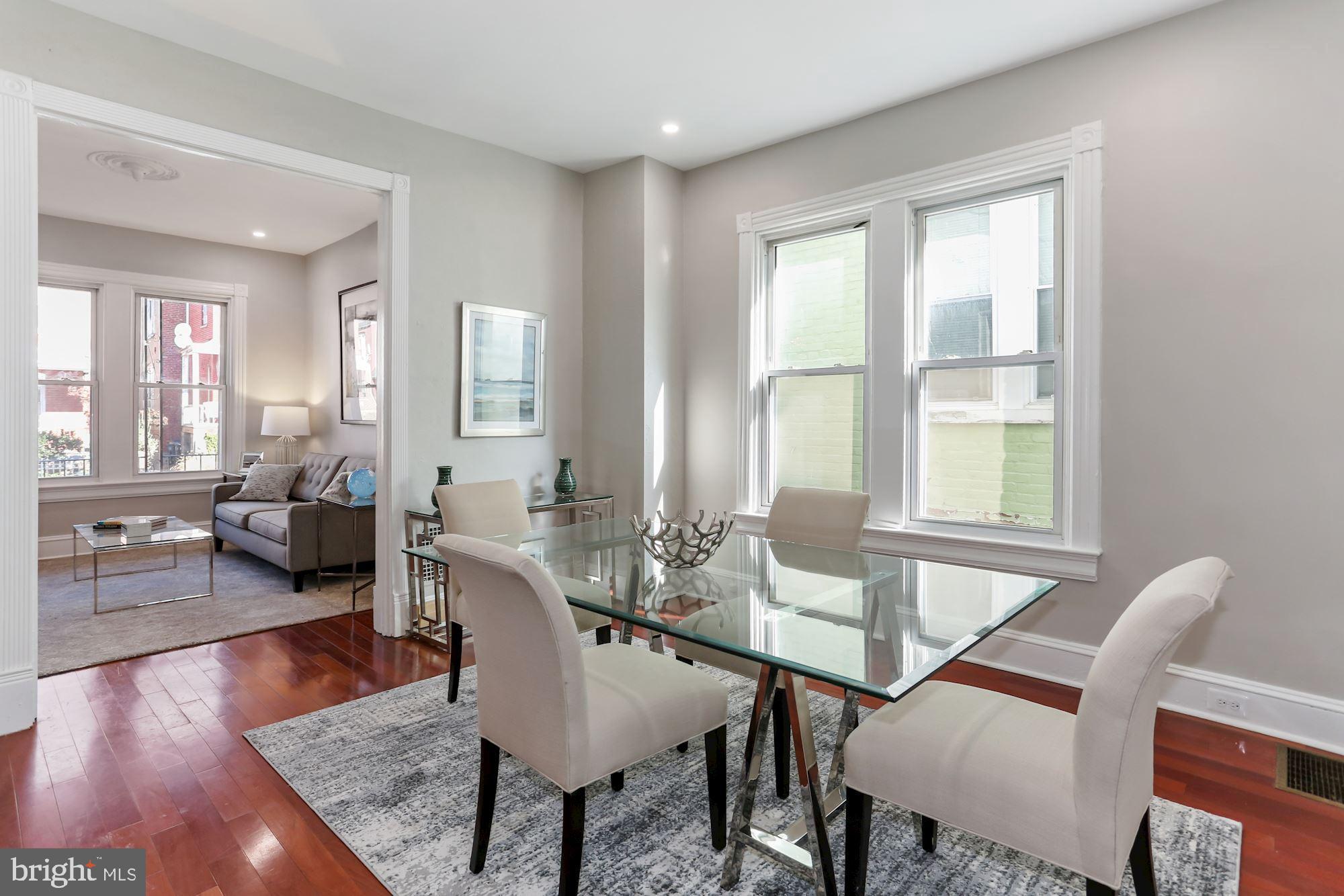 736 Gresham Place Northwest Washington, DC 20001 - Photo 5 of 23 Large and Bright Dining Area
