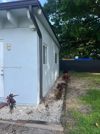 a backyard of a house