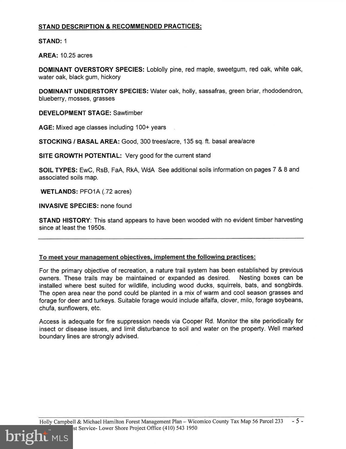 4419 Cooper Road Eden, MD 21822 - Photo 132 of 146 Forestry Plan