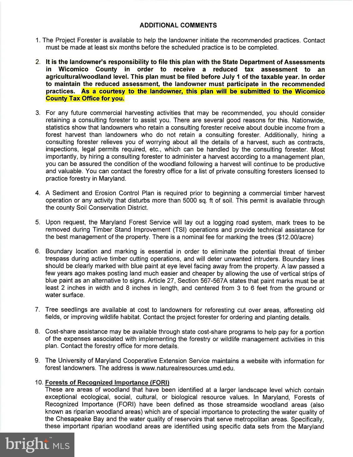 4419 Cooper Road Eden, MD 21822 - Photo 137 of 146 Forestry Plan