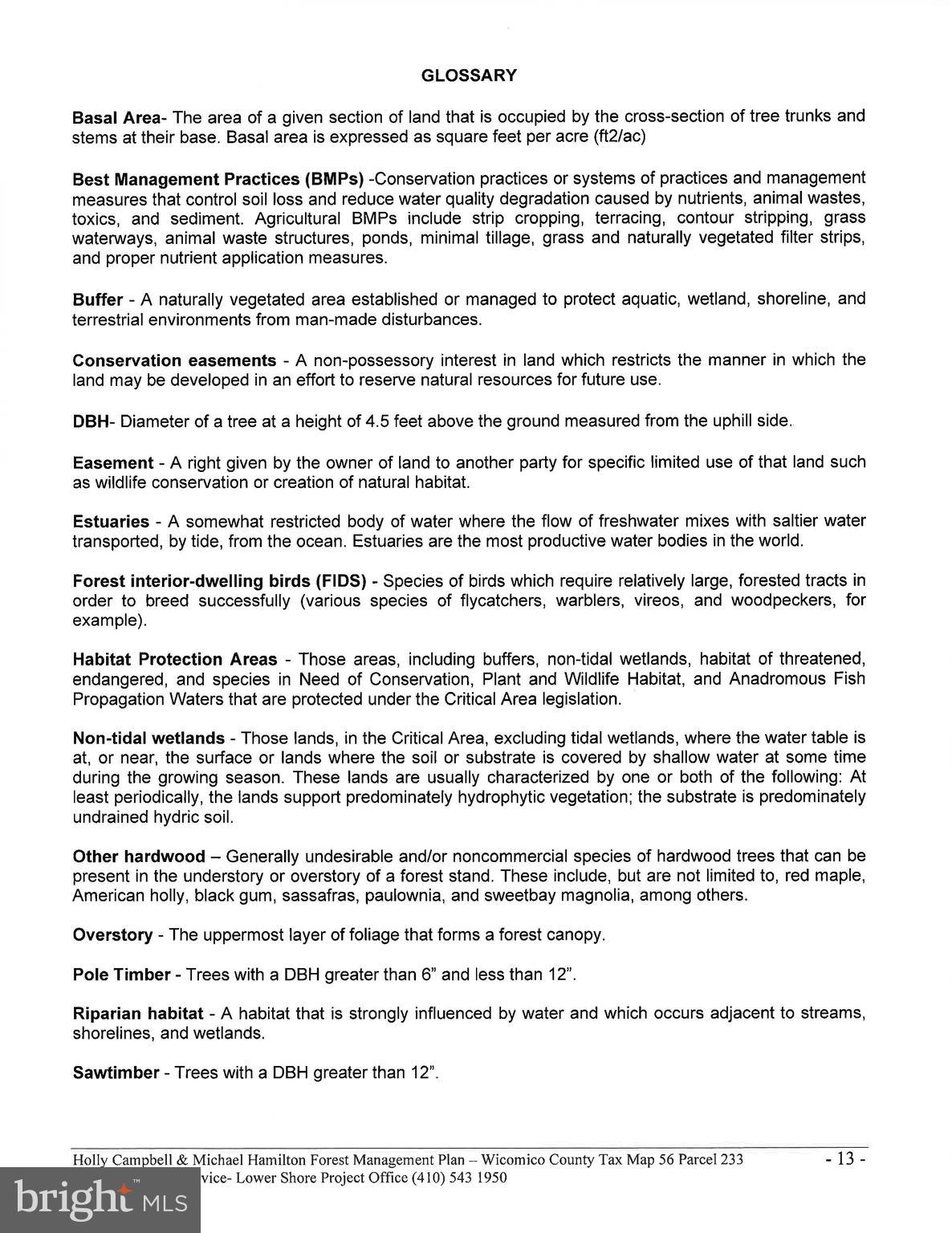 4419 Cooper Road Eden, MD 21822 - Photo 140 of 146 Forestry Plan