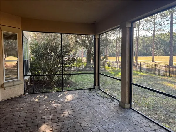 a view of outdoor space with wooden floor and backyard