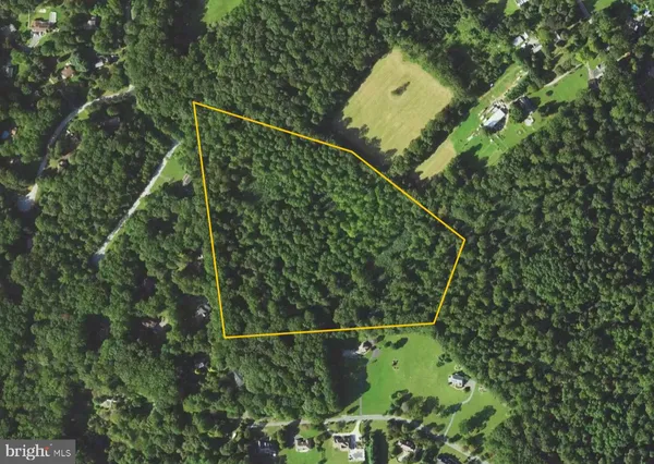 a view of a yard and swimming pool