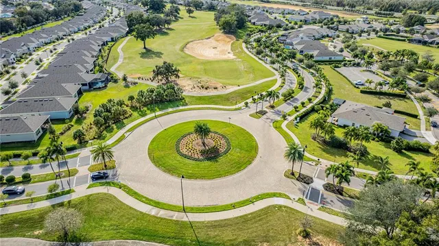 a view of swimming pool with a garden