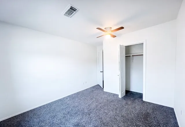 a view of a room with closet