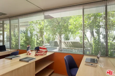 a outdoor view with a sitting space