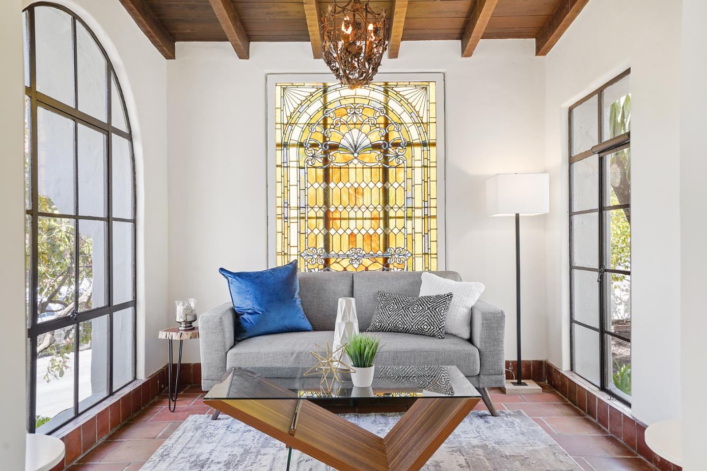 401 Parrott Drive San Mateo, CA 94402 - Photo 9 of 68 a living room with furniture and a large window