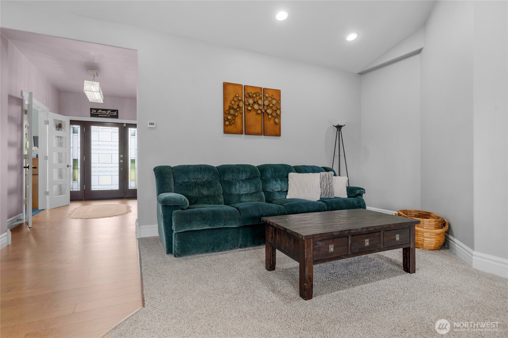 26812 162nd Street Southeast Monroe, WA 98272 - Photo 11 of 40 a living room with furniture and a chandelier