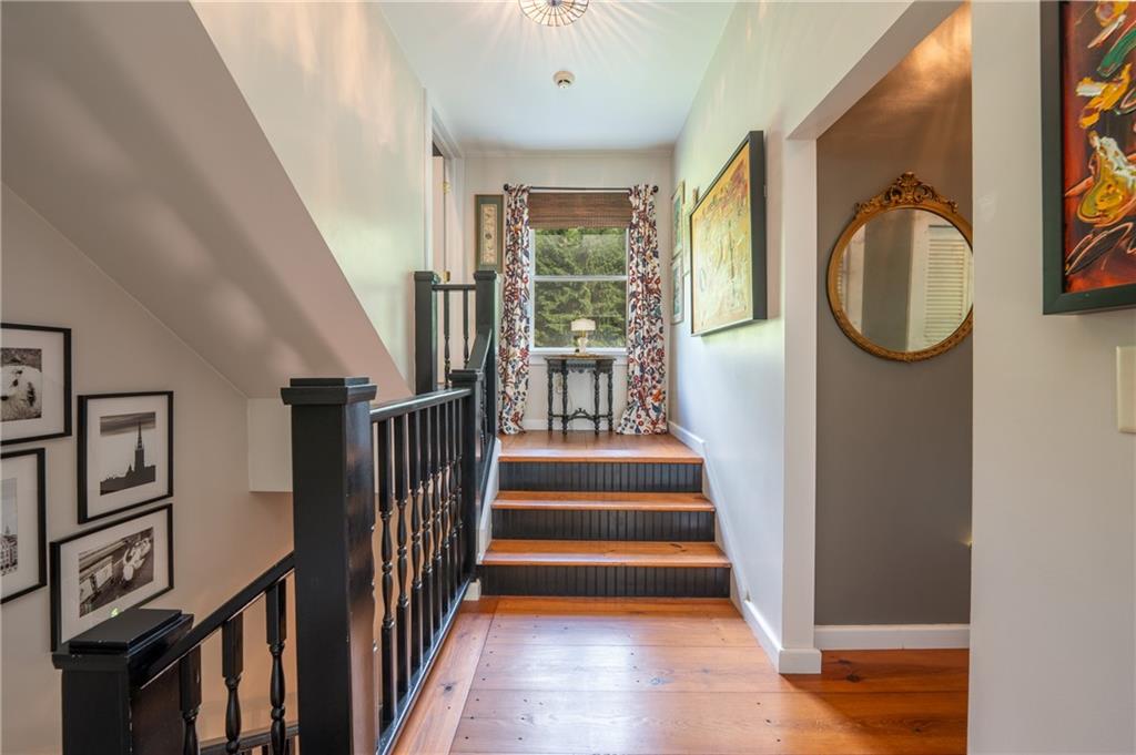 45 Owl Hollow Road Ligonier, PA 15658 - Photo 12 of 30 Original railings and wide plank wood flooring.