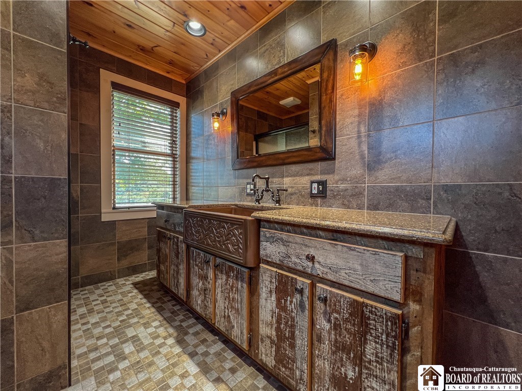 10 Dennison Road Carroll, NY 14738 - Photo 28 of 45 Custom vanity w/copper sink