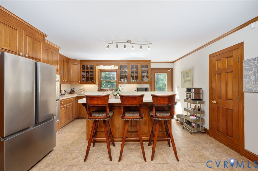 1801 Georgetown Road Heathsville, VA 22473 - Photo 52 of 83 Stainless steel refrigerator, wood-finish cabinetr