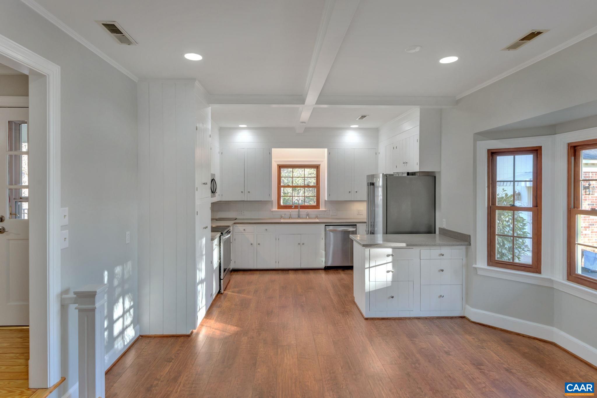 3432 Keswick Road Keswick, VA 22947 - Photo 6 of 60 a view of kitchen with windows and refrigerator
