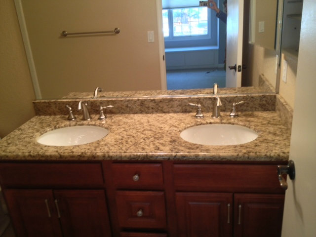 187 Redding Road Campbell, CA 95008 - Photo 15 of 24 a bathroom with a granite countertop sink and a mirror
