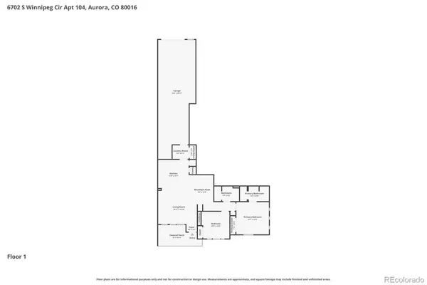 $360,000 | 6702 South Winnipeg Circle, Unit 104, Aurora, CO 80016