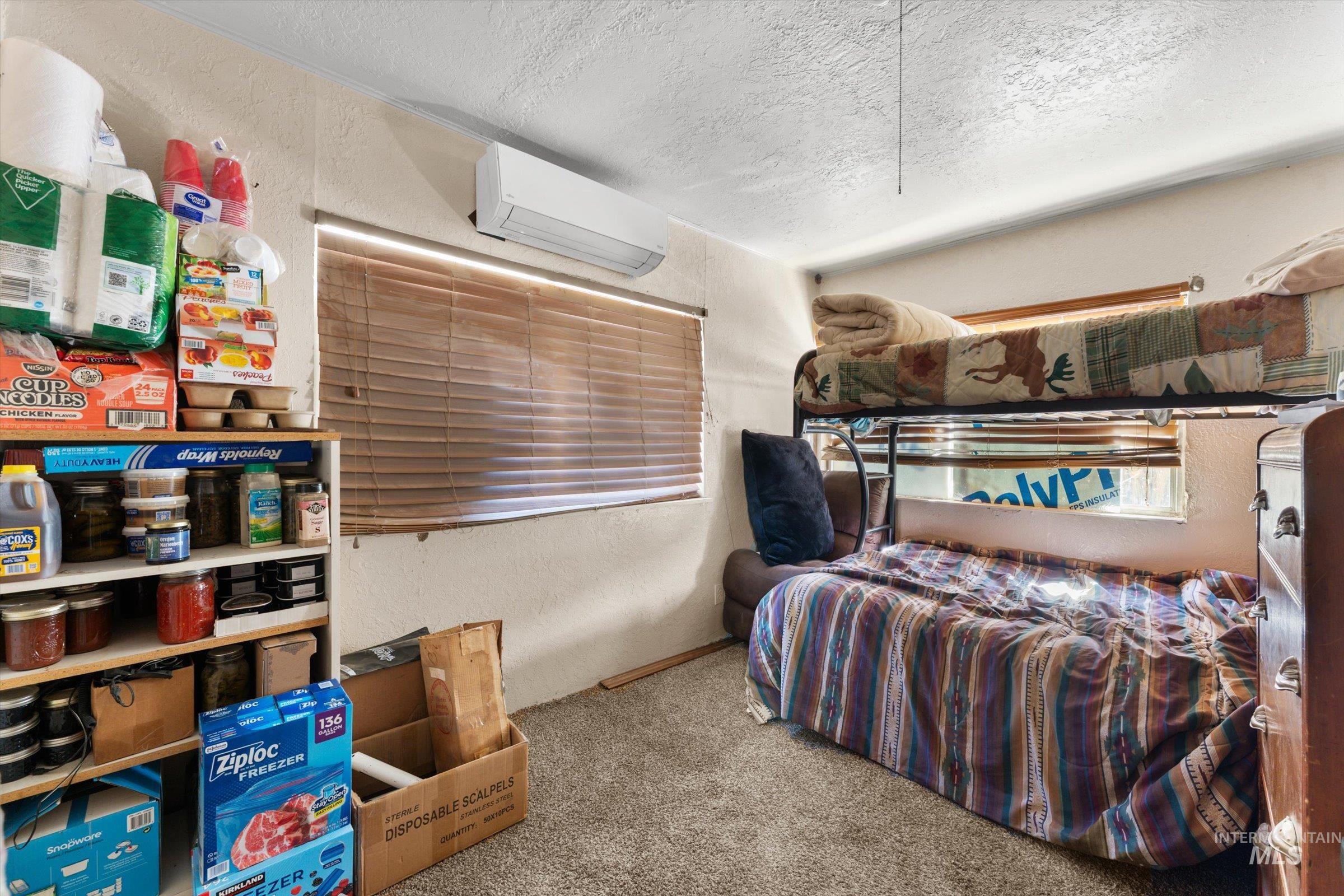 11555 Liberty Road Sweet, ID 83670 - Photo 12 of 49 Carpeted bedroom featuring a textured wall and a textured ceiling