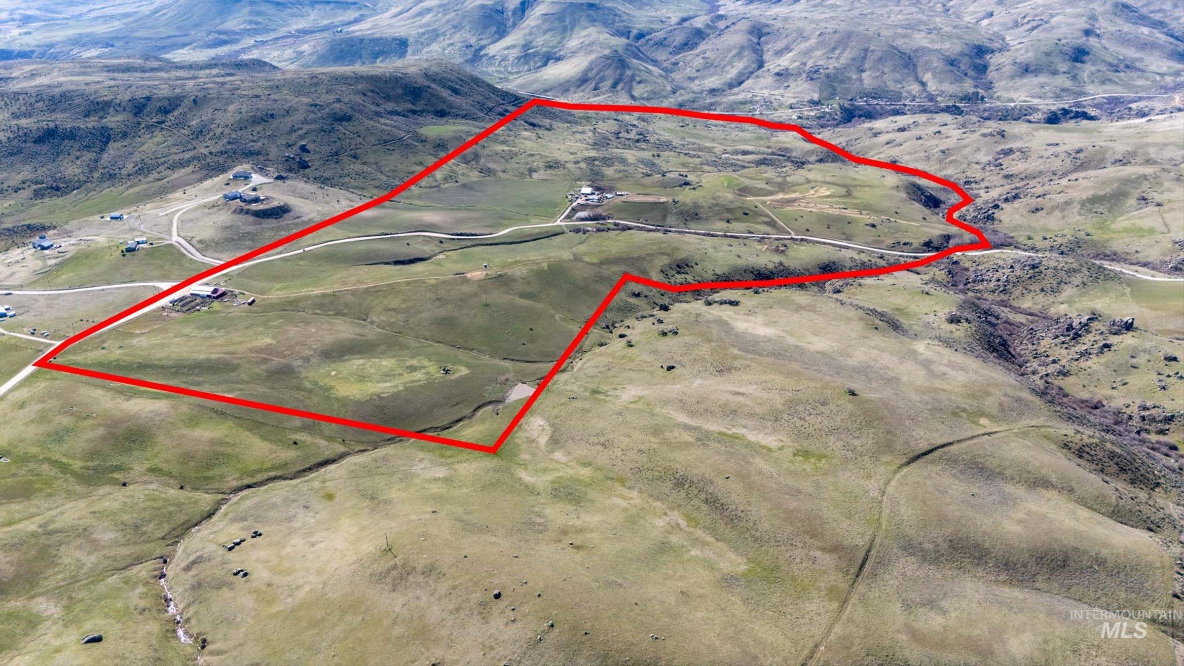 11555 Liberty Road Sweet, ID 83670 - Photo 37 of 49 Aerial overview of property's location with property parcel outlined