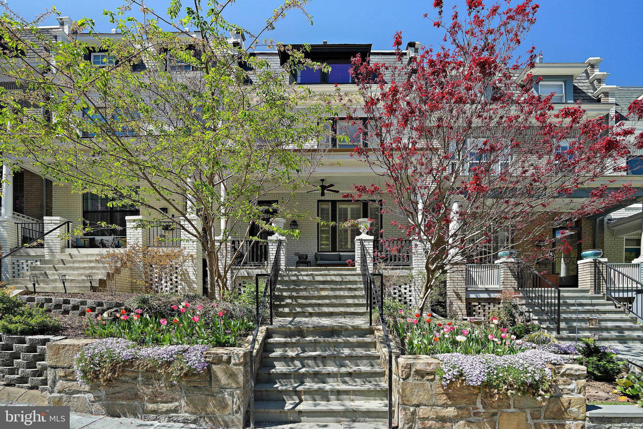 2916 18th Street Northwest Washington, DC 20009 - Photo 2 of 52 a front view of a house with a garden