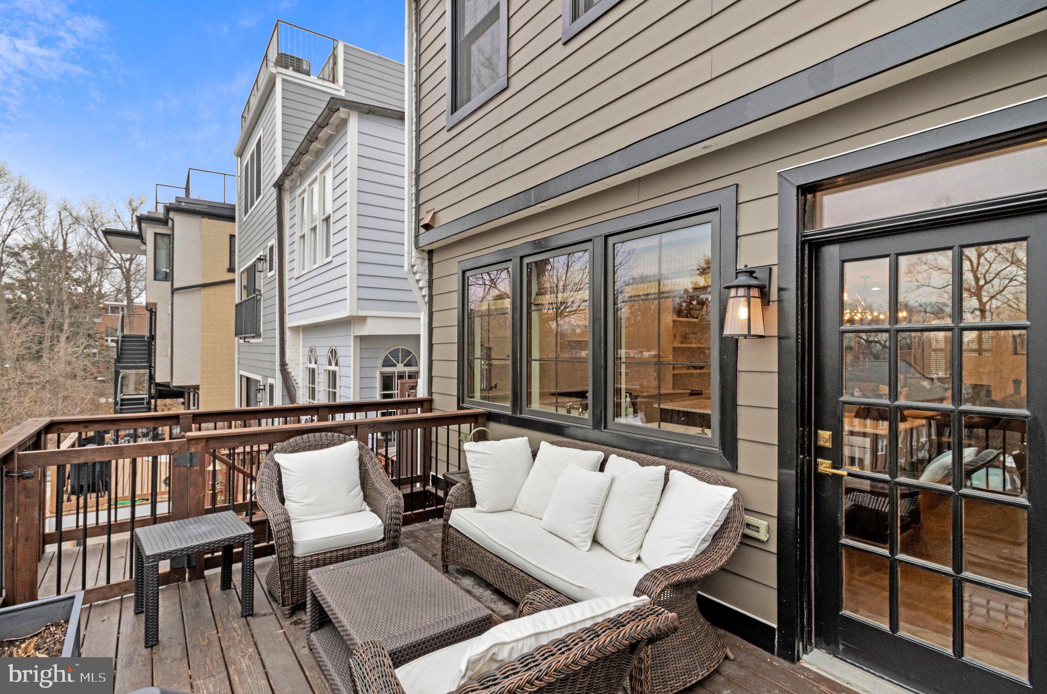 2916 18th Street Northwest Washington, DC 20009 - Photo 46 of 49 a view of a balcony with furniture