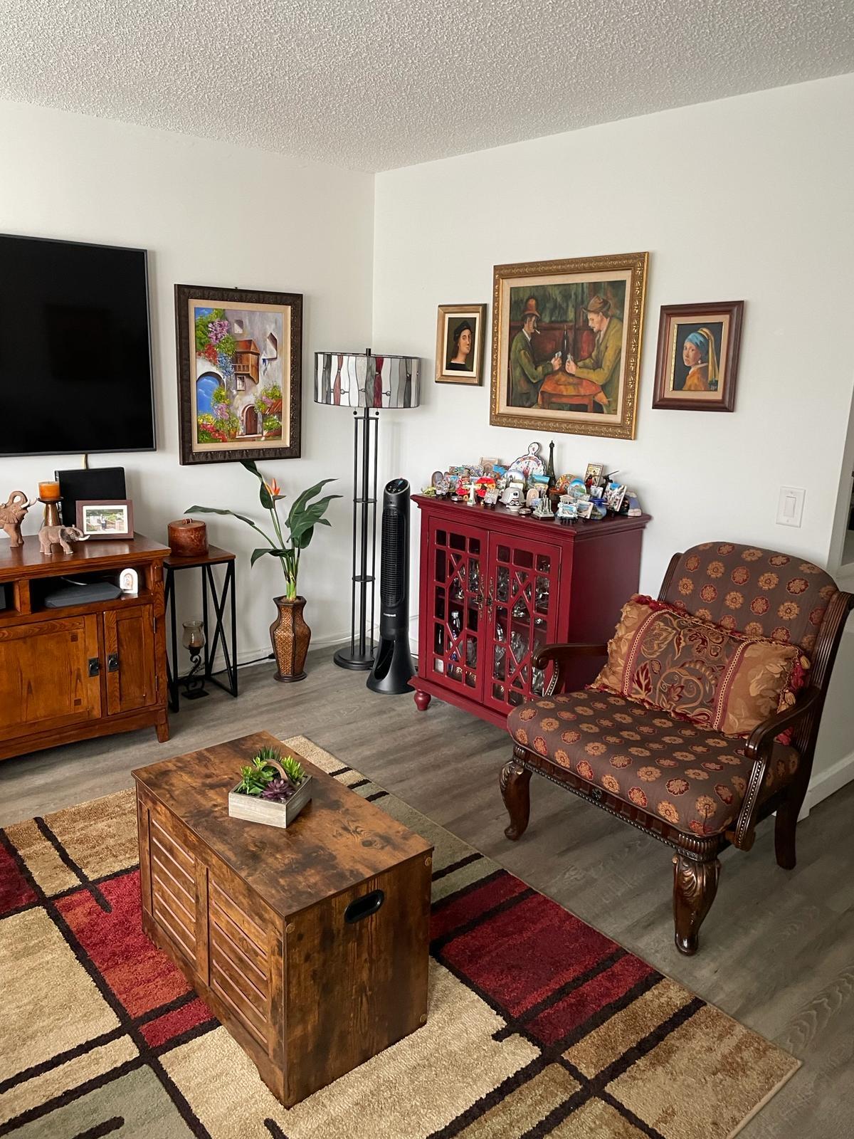 2052 Cornwall C, Unit 2052 Boca Raton, FL 33434 - Photo 7 of 34 a living room with furniture and wooden floor