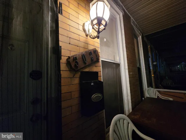 a room with a mirror