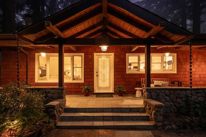 108 Ware Road Woodside, CA 94062 - Photo 2 of 56 a front view of a house with a yard