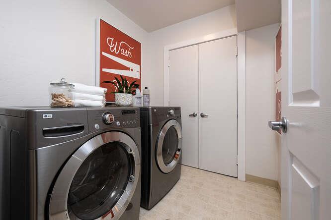 108 Ware Road Woodside, CA 94062 - Photo 36 of 56 a view of a storage & utility room with washer and dryer