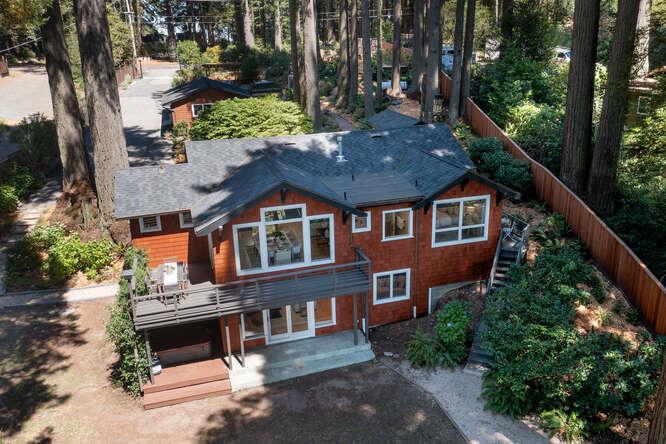 108 Ware Road Woodside, CA 94062 - Photo 50 of 56 an aerial view of a house