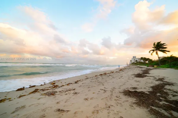 a view of beach and ocean