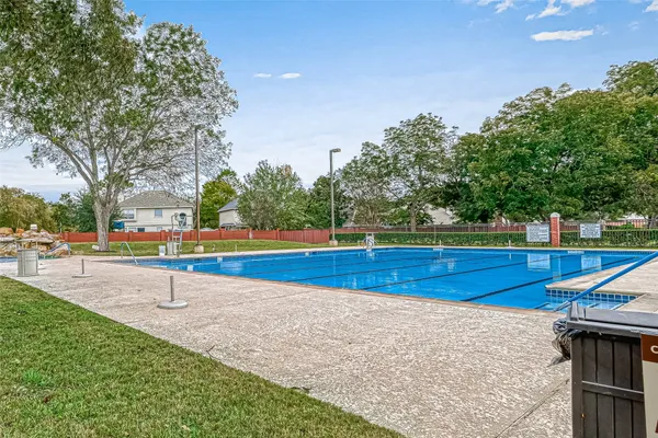 a view of a park with slide