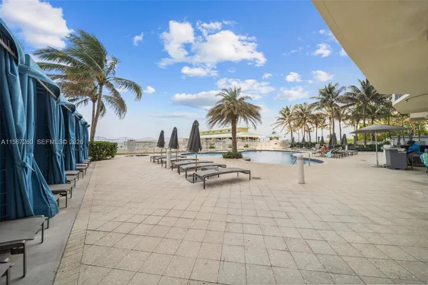 a view of outdoor space with seating