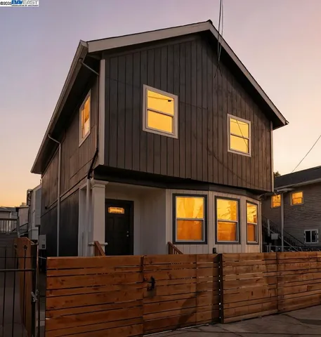 a view of a house with many windows