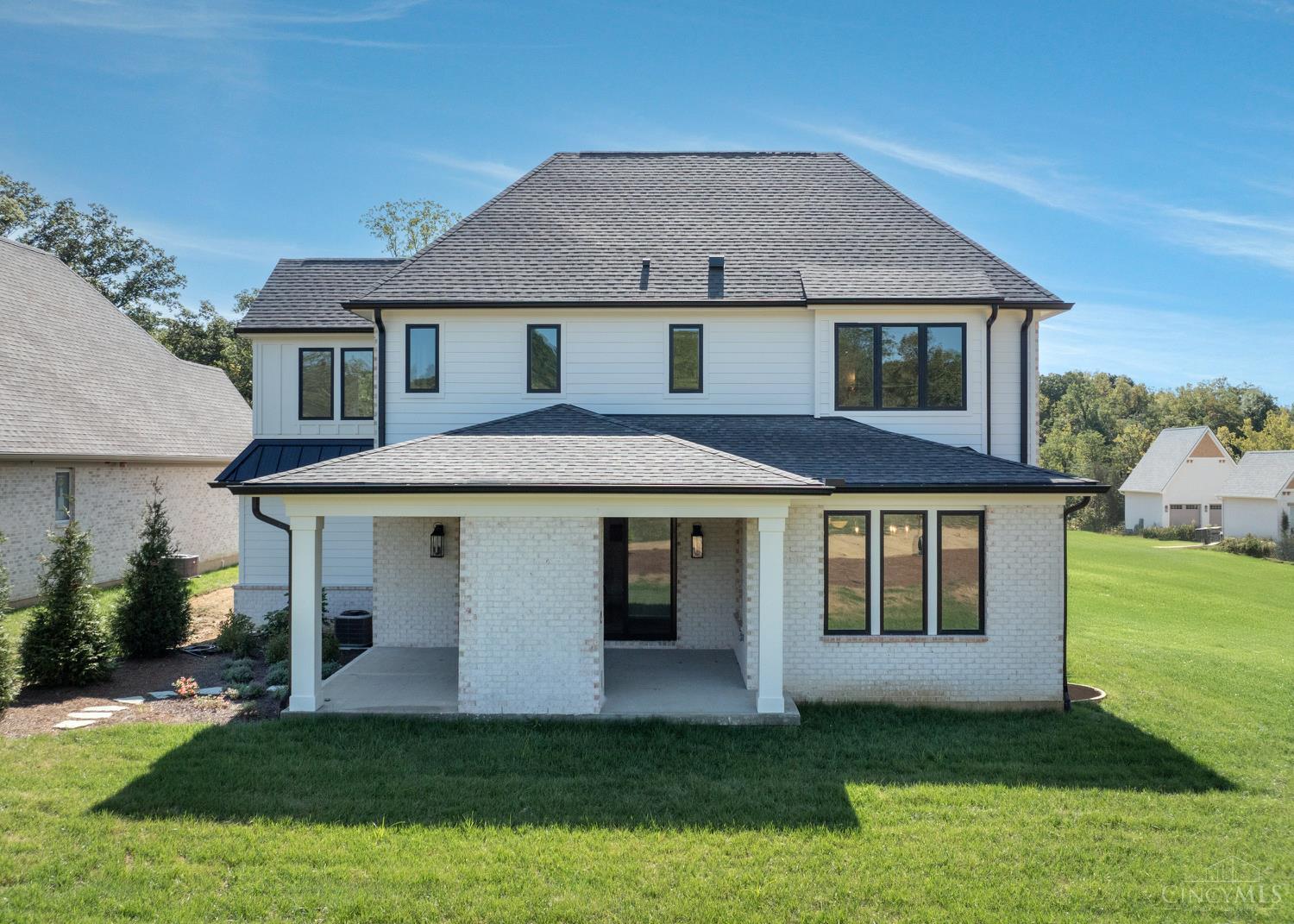 6952 Shadow Ridge Road Cincinnati, OH 45230 - Photo 2 of 24 Exterior w/ Covered Porch & Built-in Gas Fireplace