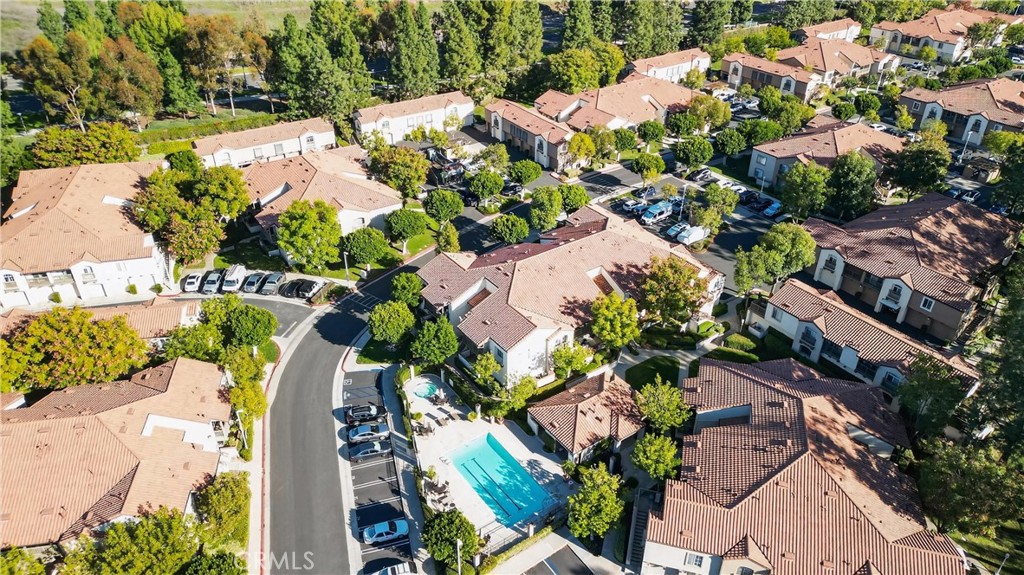 103 South Cross Creek Road, Unit B Orange, CA 92869 - Photo 23 of 29 an aerial view of residential house with outdoor space and swimming pool