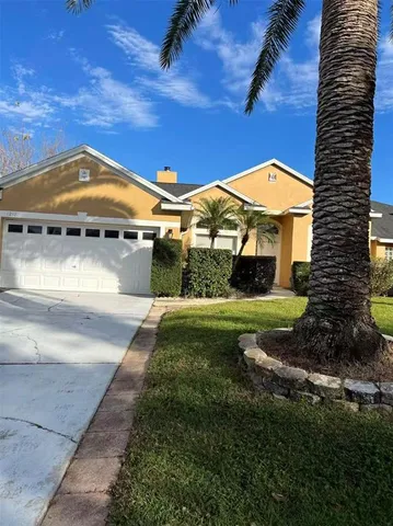 a view of swimming pool with a yard