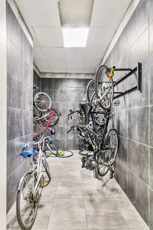 a view of bike storage