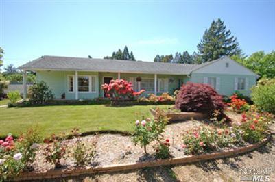 360 Bloomfield Road Sebastopol, CA 95472 - Photo 1 of 1 a front view of house with yard and trees
