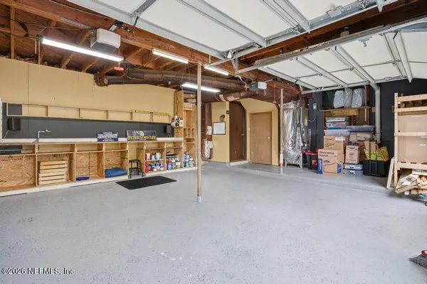 a view of a big room with an empty space