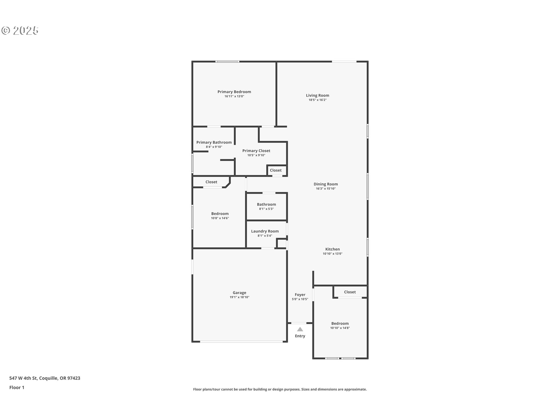547 West Fourth Street Coquille, OR 97423 - Photo 48 of 48 a picture of a floor plan