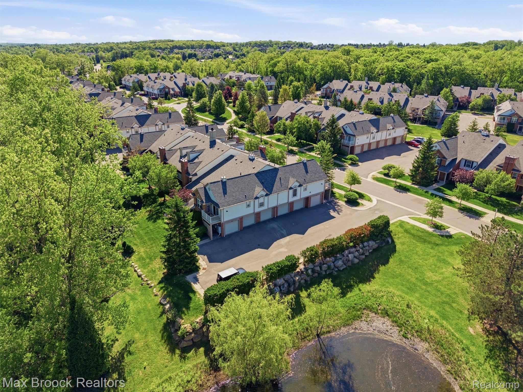 3562 Tremonte Circle Rochester, MI 48306 - Photo 4 of 33 Townhome community featuring mature landscaping, a pond, and residential streets