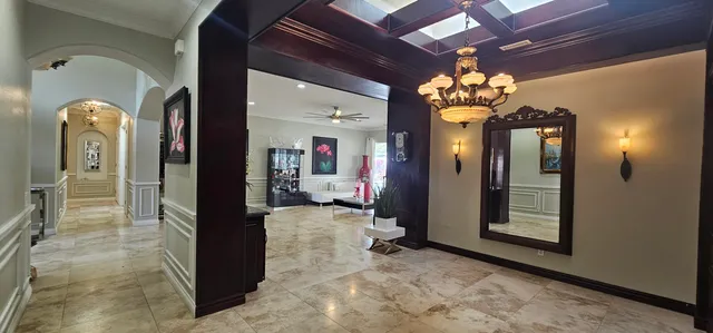 a view of a livingroom with furniture