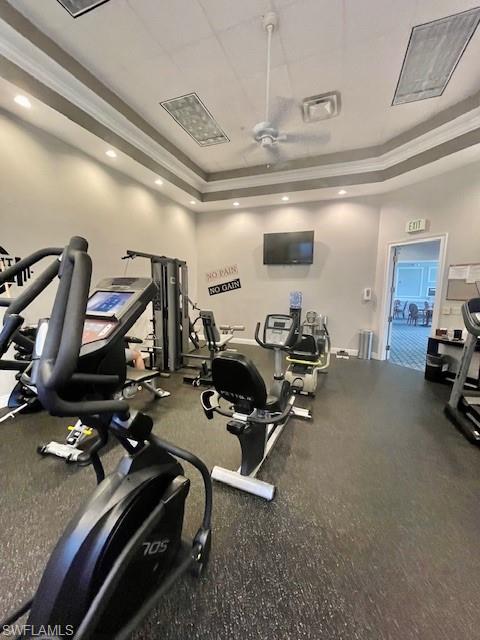 41 High Point Circle South, Unit 107 Naples, FL 34103 - Photo 26 of 29 a view of a room with gym equipment