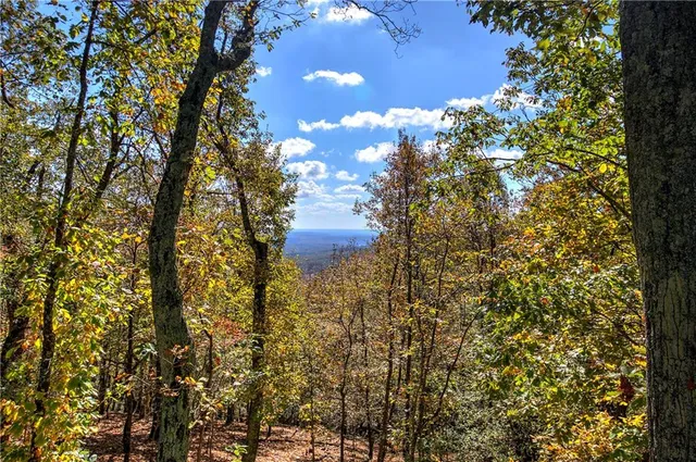 a bedroom with a bed and a lamp on dresser