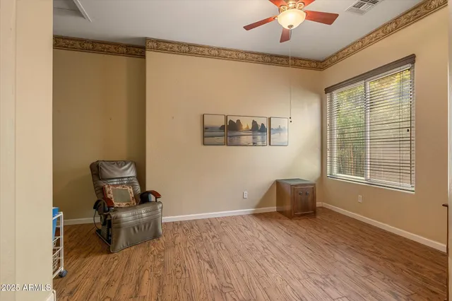 a room with furniture and windows