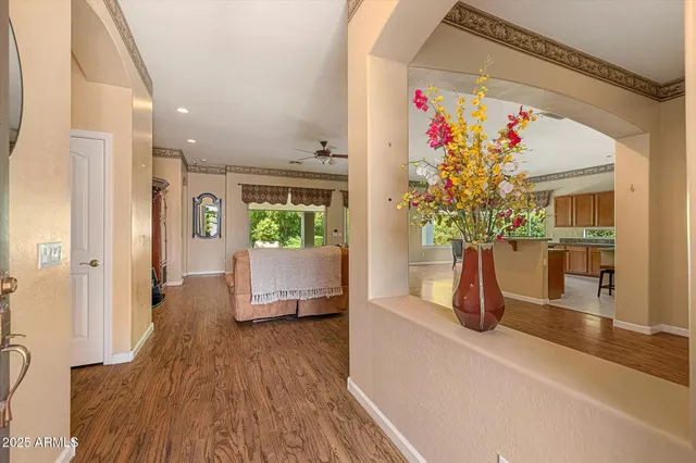 a view of a living room