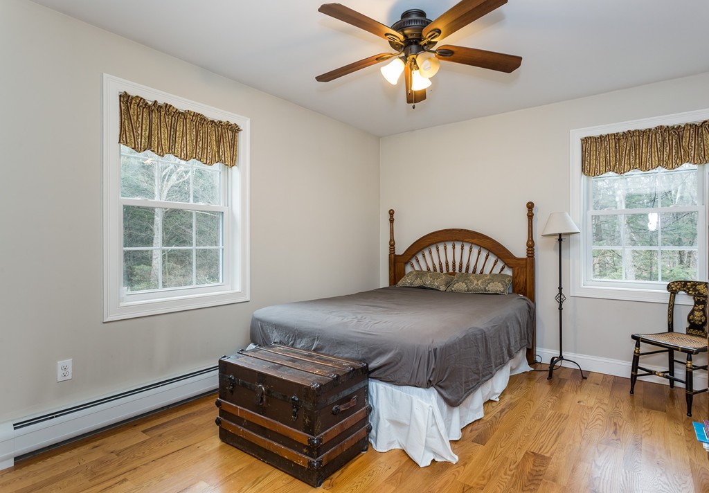 4 Jourdan Road Montgomery, MA 01085 - Photo 29 of 30 a bedroom with a bed wooden floor and a window