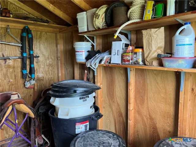 a view of storage and utility room