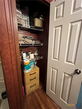 a room with storage and utility