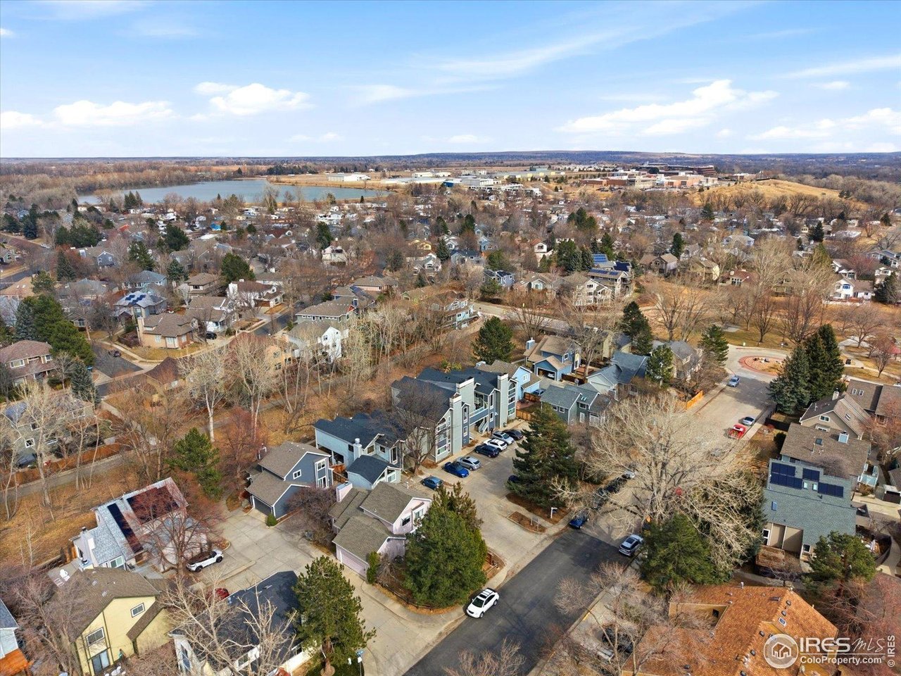 4855 Edison Avenue, Unit A Boulder, CO 80301 - Photo 32 of 44 Aerial view of Sunnypoint Condos