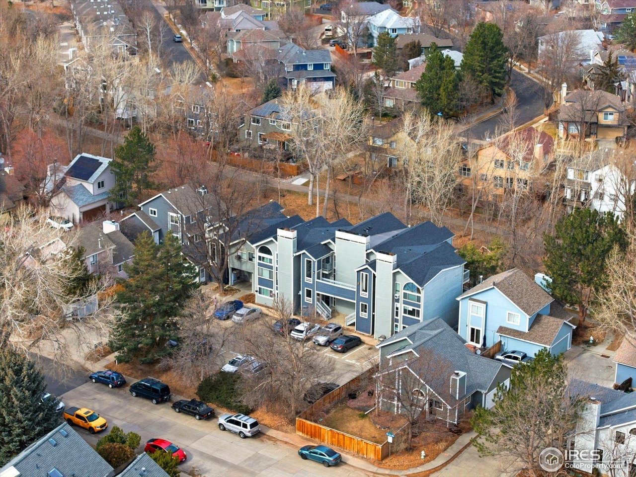 4855 Edison Avenue, Unit A Boulder, CO 80301 - Photo 41 of 44 Aerial view of Sunnypoint Condos